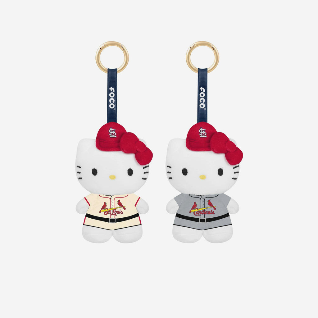 St Louis Cardinals 2 Pack Mini Plush Hello Kitty® Bag Charm Keychain FOCO - FOCO.com