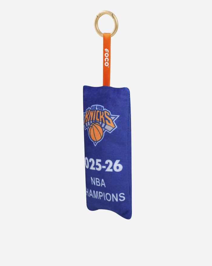 New York Knicks 2026 NBA Champions Banner Plush Bag Charm Keychain FOCO - FOCO.com