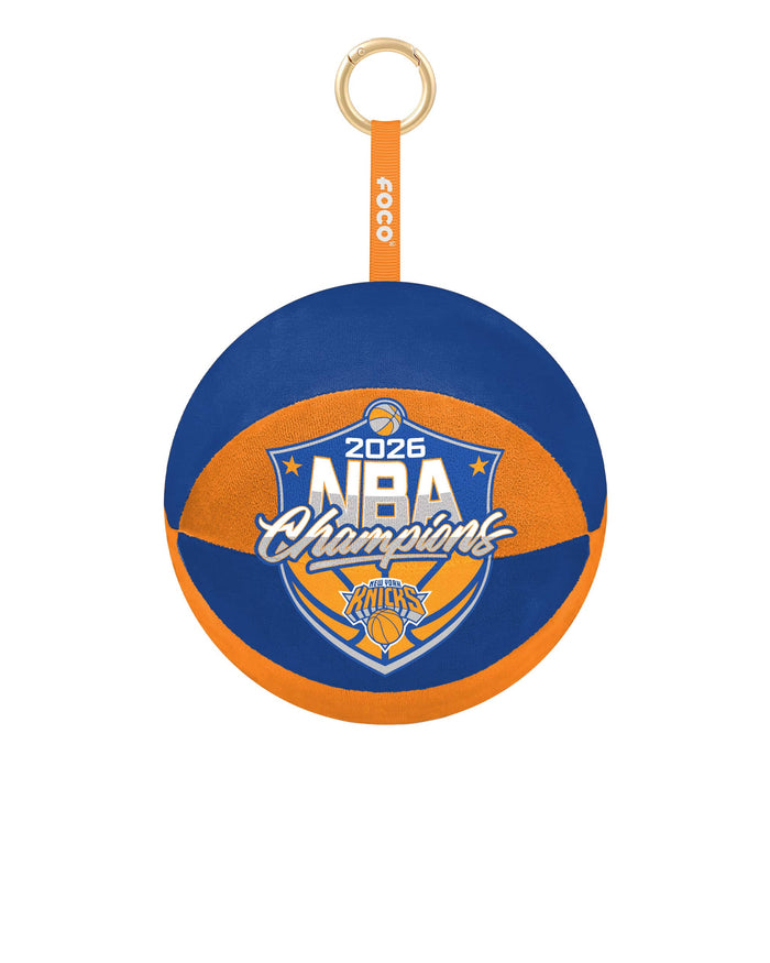 New York Knicks 2026 NBA Champions Plush Basketball Bag Charm Keychain