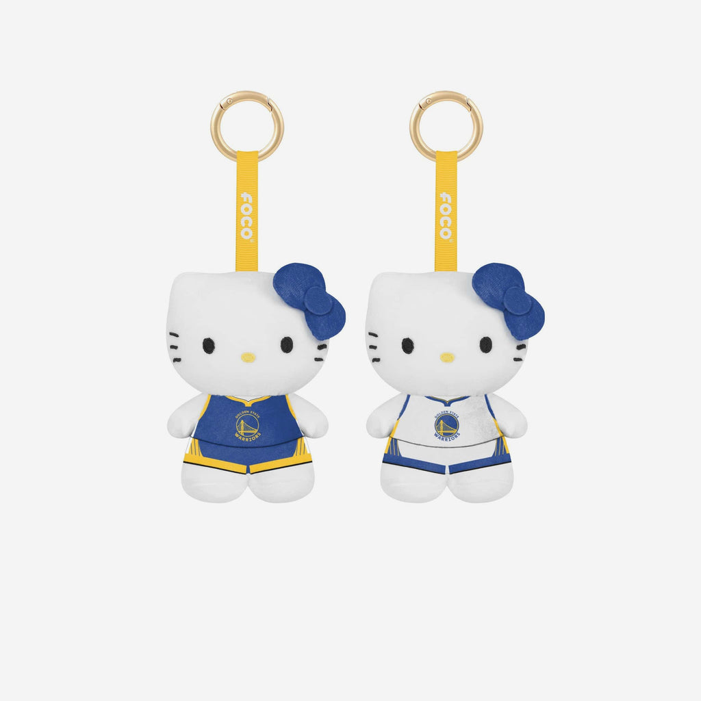 Golden State Warriors 2 Pack Mini Plush Hello Kitty® Bag Charm Keychain FOCO - FOCO.com