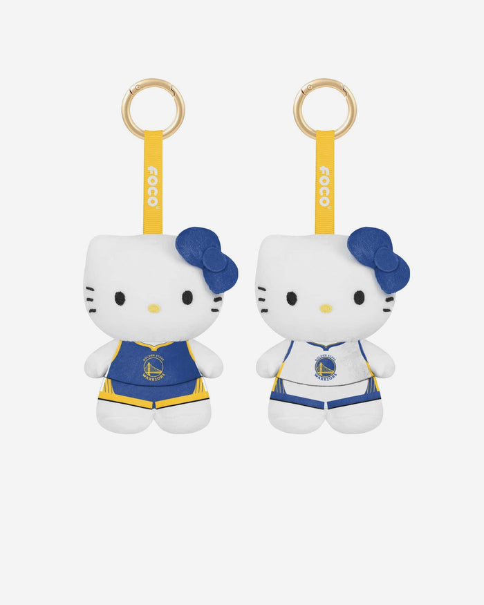 Golden State Warriors 2 Pack Mini Plush Hello Kitty® Bag Charm Keychain FOCO - FOCO.com