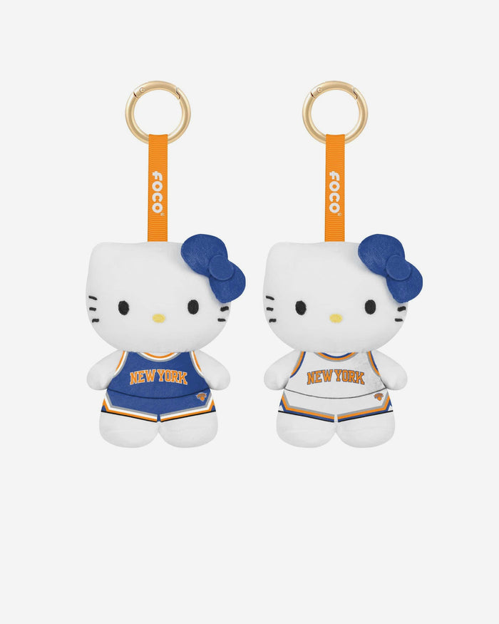 New York Knicks 2 Pack Mini Plush Hello Kitty® Bag Charm Keychain FOCO - FOCO.com