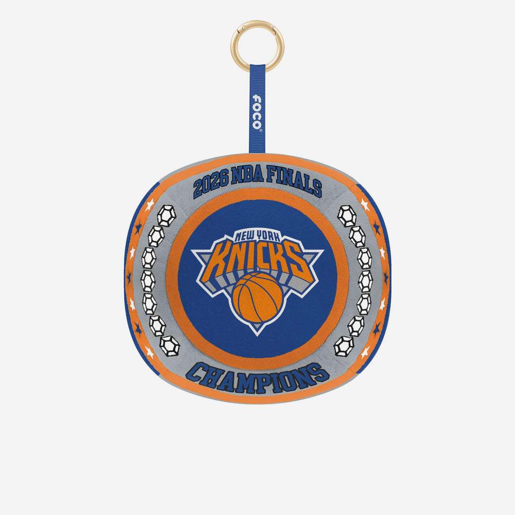 New York Knicks 2026 NBA Champions Ring Bag Charm Keychain FOCO - FOCO.com