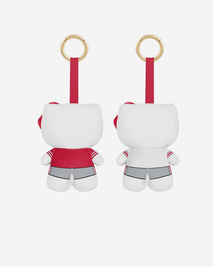 Ohio State Buckeyes 2 Pack Mini Plush Hello Kitty® Bag Charm Keychain FOCO - FOCO.com