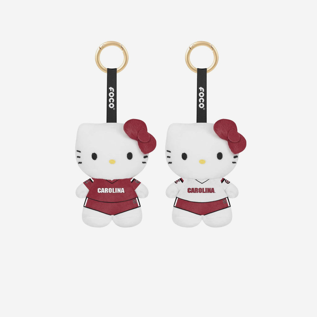 South Carolina Gamecocks 2 Pack Mini Plush Hello Kitty® Bag Charm Keychain FOCO - FOCO.com