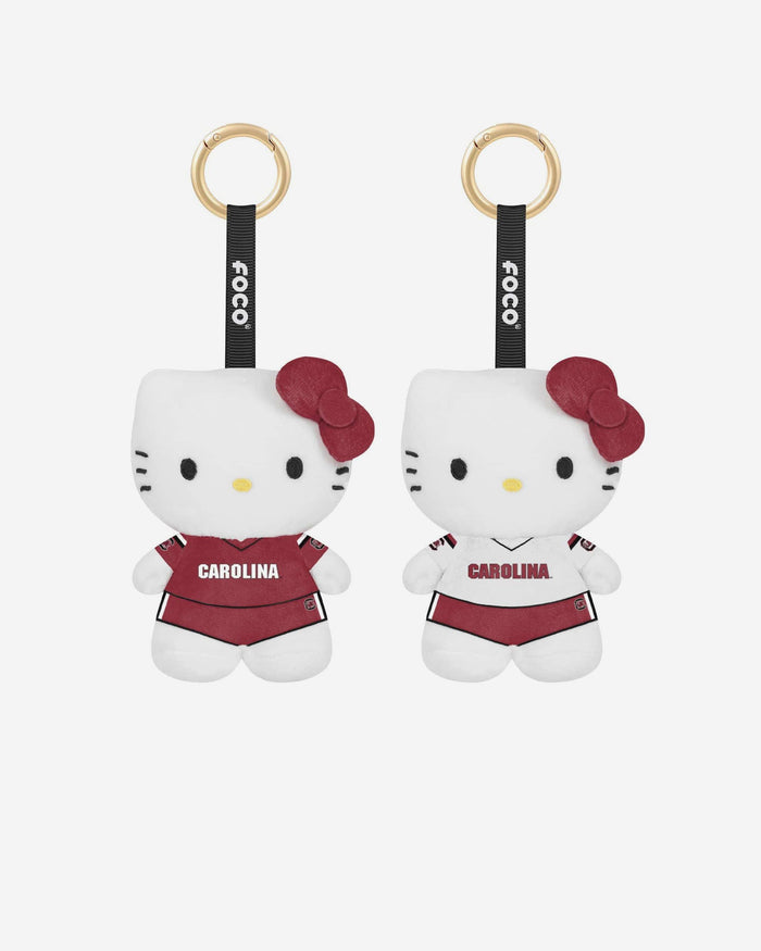 South Carolina Gamecocks 2 Pack Mini Plush Hello Kitty® Bag Charm Keychain FOCO - FOCO.com