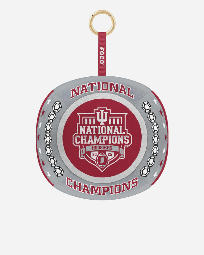 Indiana Hoosiers 2025 Football National Champions Plush Ring Bag Charm Keychain FOCO - FOCO.com