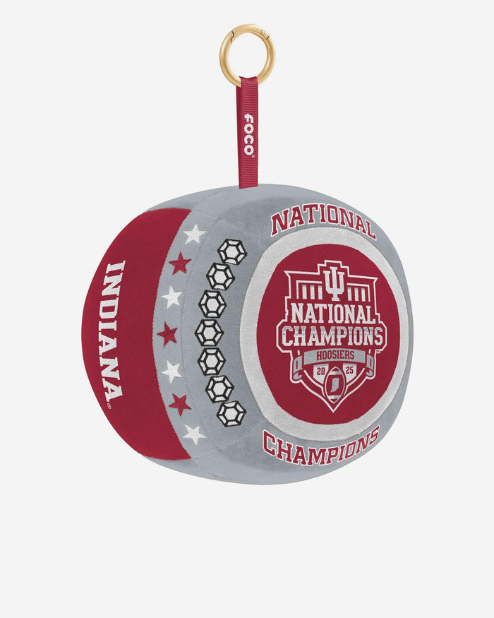 Indiana Hoosiers 2025 Football National Champions Plush Ring Bag Charm Keychain FOCO - FOCO.com