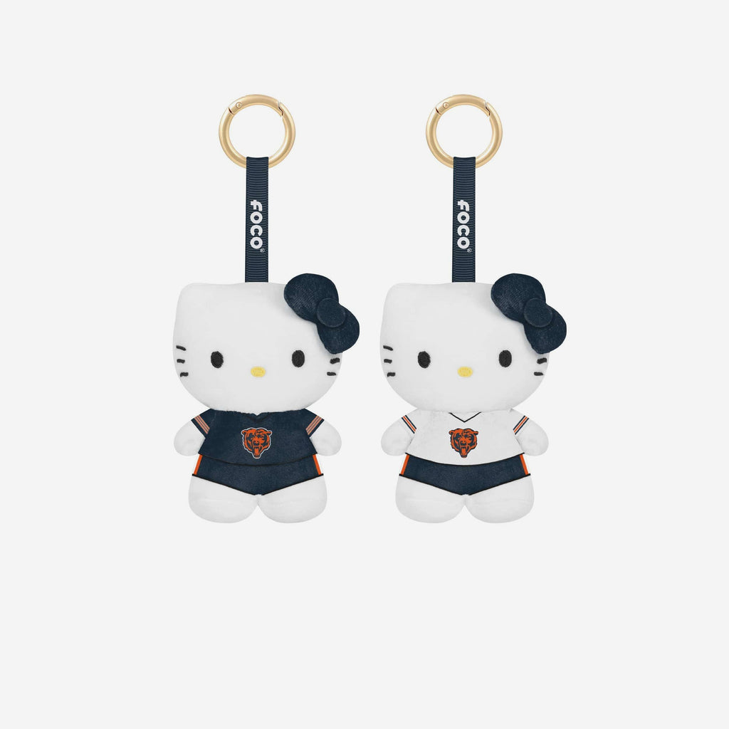 Chicago Bears 2 Pack Mini Plush Hello Kitty® Bag Charm Keychain FOCO - FOCO.com