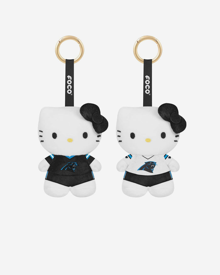 Carolina Panthers 2 Pack Mini Plush Hello Kitty® Bag Charm Keychain FOCO - FOCO.com