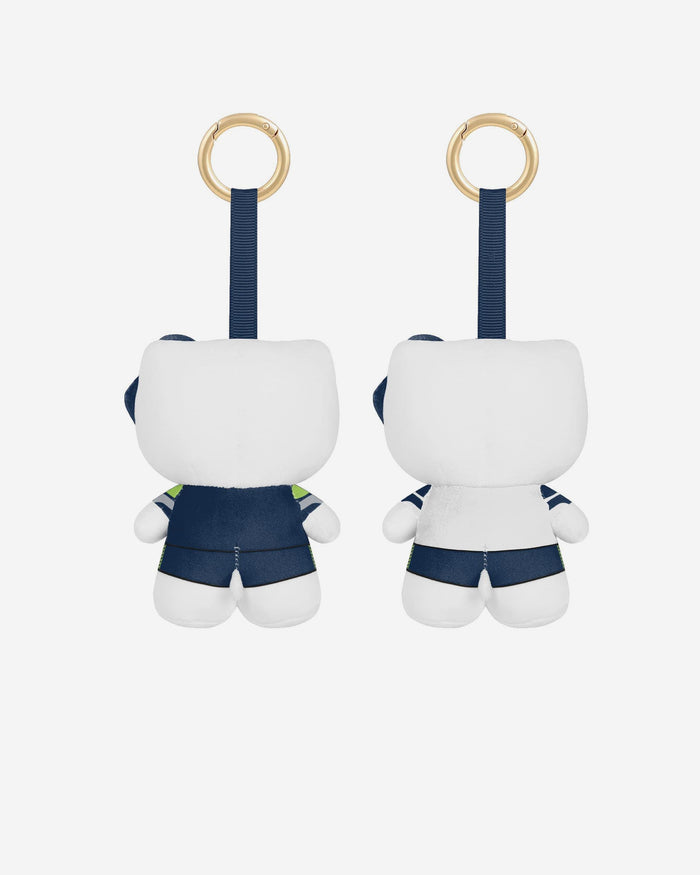 Seattle Seahawks 2 Pack Mini Plush Hello Kitty® Bag Charm Keychain FOCO - FOCO.com
