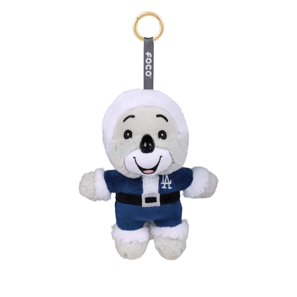 Los Angeles Dodgers Plush Mascot Santa Bag Charm Keychain