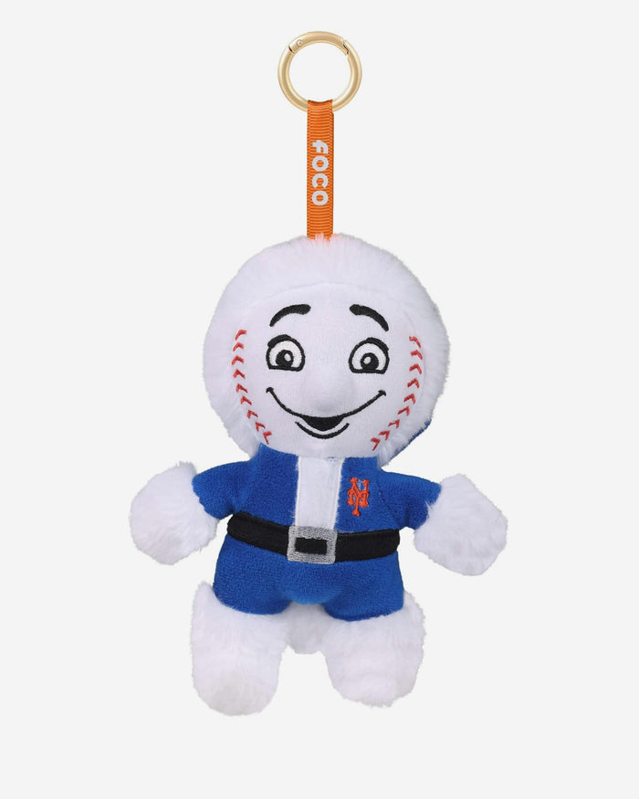 New York Mets Plush Mascot Santa Bag Charm Keychain FOCO - FOCO.com