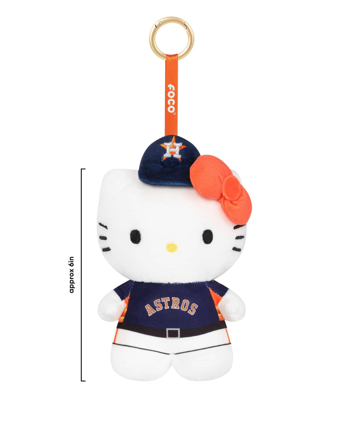 Houston Astros Plush Hello Kitty® Bag Charm Keychain
