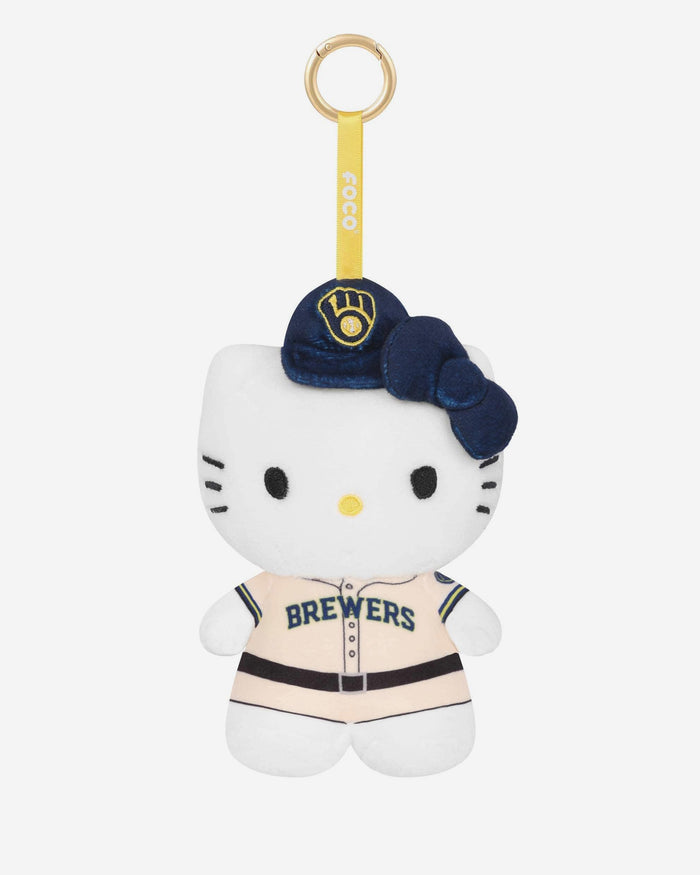 Milwaukee Brewers Plush Hello Kitty® Bag Charm Keychain