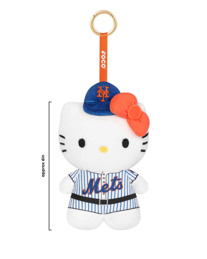 New York Mets Plush Hello Kitty® Bag Charm Keychain