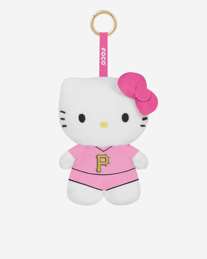 Pittsburgh Pirates Plush Hello Kitty® Pink Bag Charm Keychain FOCO - FOCO.com