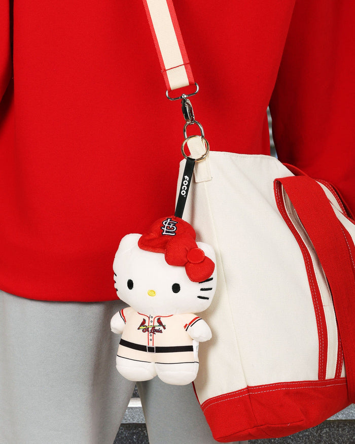 St Louis Cardinals Plush Hello Kitty® Bag Charm Keychain FOCO - FOCO.com