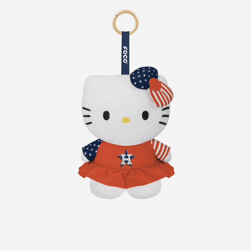 Houston Astros Americana Plush Hello Kitty® Bag Charm Keychain FOCO - FOCO.com