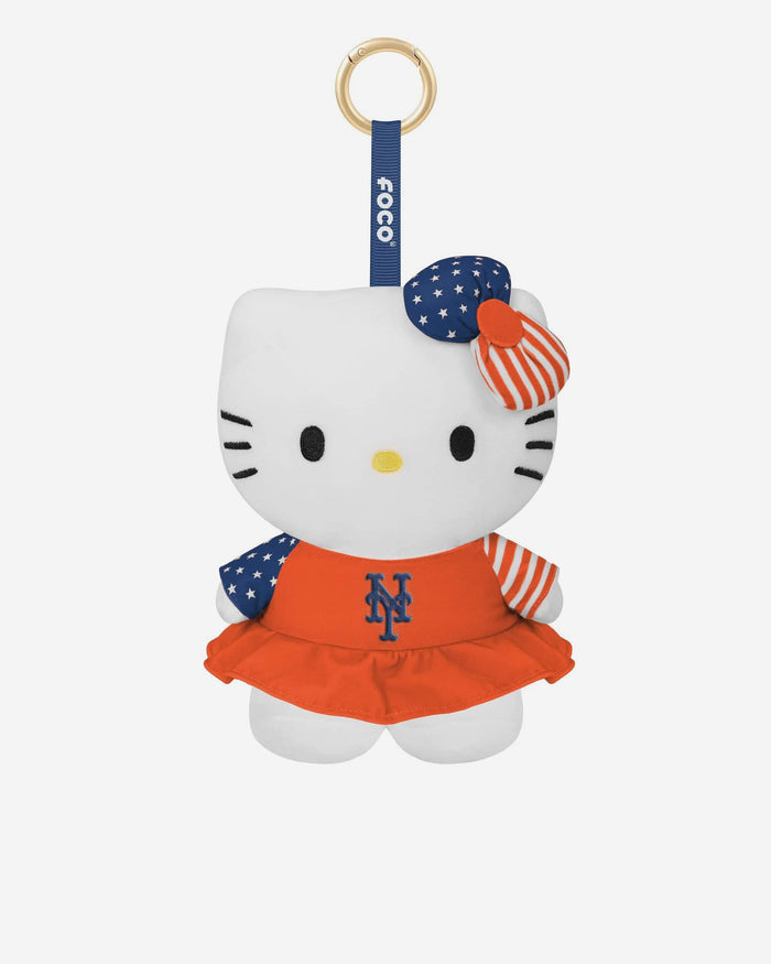 New York Mets Americana Plush Hello Kitty® Bag Charm Keychain FOCO - FOCO.com