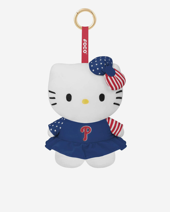Philadelphia Phillies Americana Plush Hello Kitty® Bag Charm Keychain FOCO - FOCO.com
