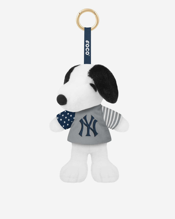 New York Yankees Americana Plush Snoopy Peanuts Bag Charm Keychain FOCO - FOCO.com
