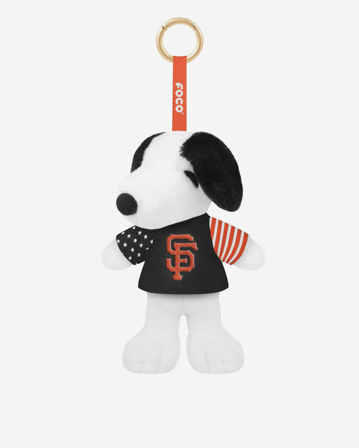 San Francisco Giants Americana Plush Snoopy Peanuts Bag Charm Keychain FOCO - FOCO.com