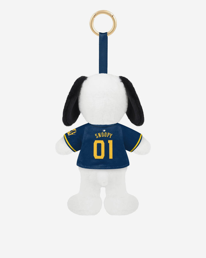 Milwaukee Brewers 2026 World Series Champions Plush Snoopy Peanuts Bag Charm Keychain FOCO - FOCO.com