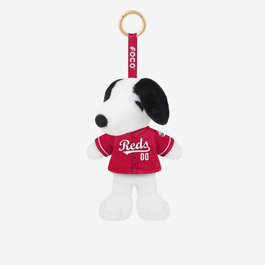 Cincinnati Reds Plush Snoopy Peanuts Bag Charm Keychain FOCO - FOCO.com