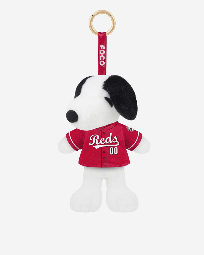 Cincinnati Reds Plush Snoopy Peanuts Bag Charm Keychain FOCO - FOCO.com