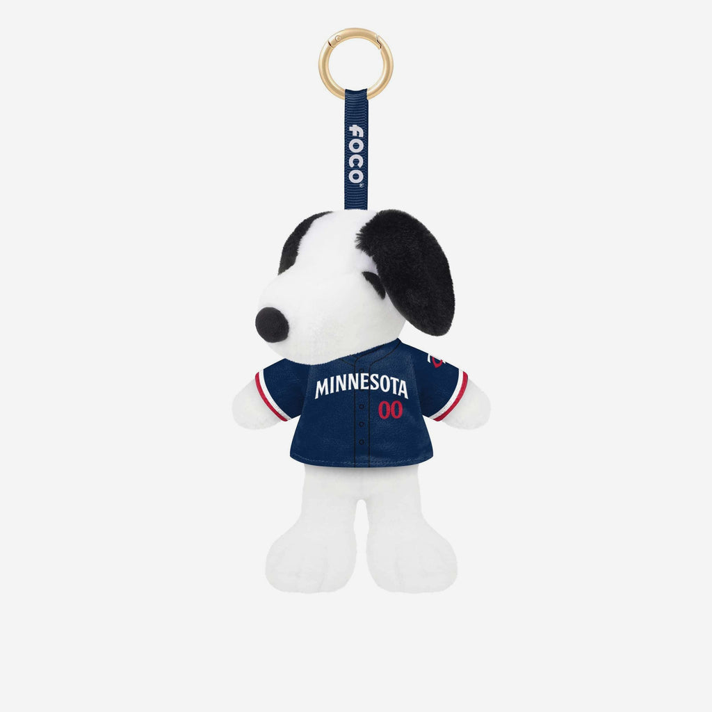 Minnesota Twins Plush Snoopy Peanuts Bag Charm Keychain FOCO - FOCO.com