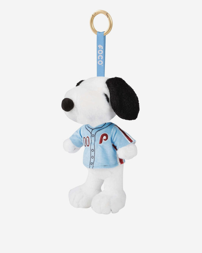 Philadelphia Phillies Plush Snoopy Peanuts Bag Charm Keychain FOCO - FOCO.com