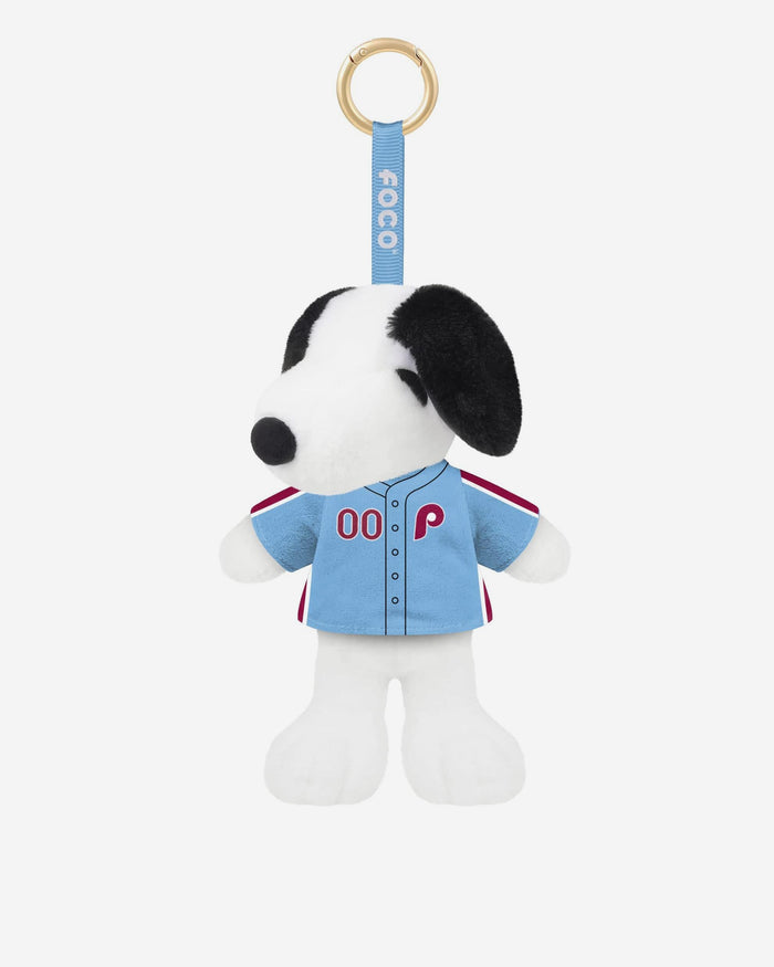 Philadelphia Phillies Plush Snoopy Peanuts Bag Charm Keychain FOCO - FOCO.com