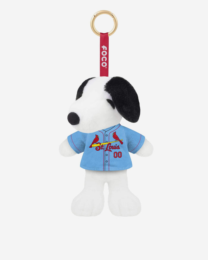 St Louis Cardinals Plush Snoopy Peanuts Bag Charm Keychain FOCO - FOCO.com