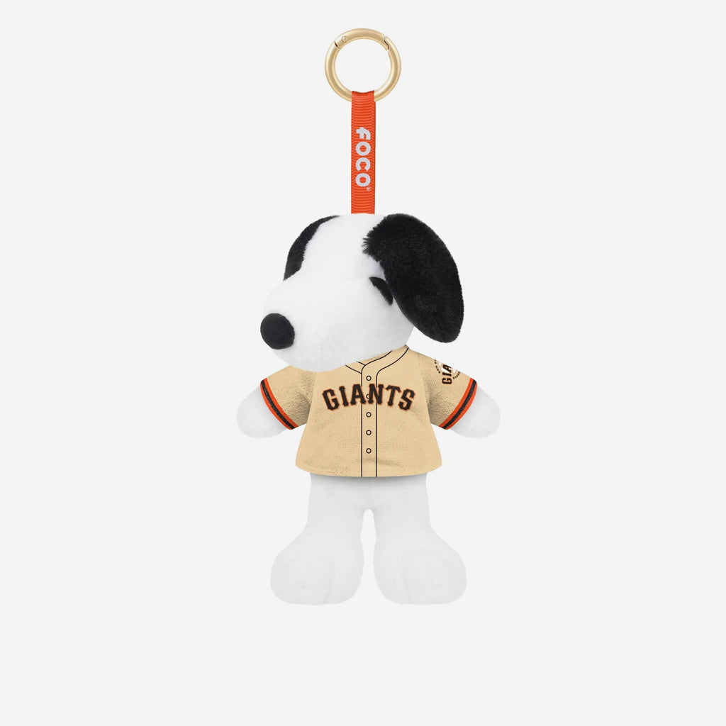 San Francisco Giants Plush Snoopy Peanuts Bag Charm Keychain FOCO - FOCO.com