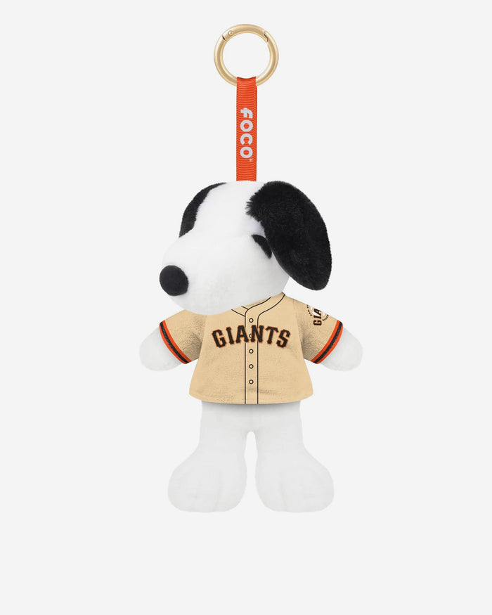 San Francisco Giants Plush Snoopy Peanuts Bag Charm Keychain FOCO - FOCO.com