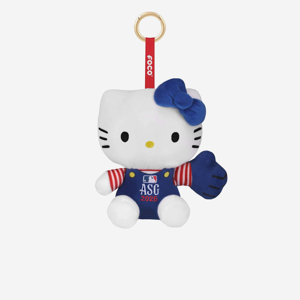 2026 MLB All Star Plush Hello Kitty® Americana Bag Charm Keychain FOCO - FOCO.com