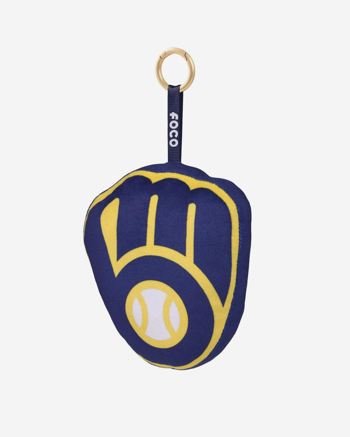 Milwaukee Brewers Plush Team Logo Bag Charm Keychain FOCO - FOCO.com