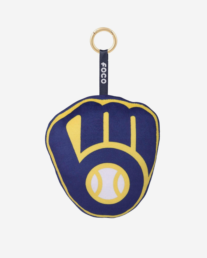 Milwaukee Brewers Plush Team Logo Bag Charm Keychain FOCO - FOCO.com