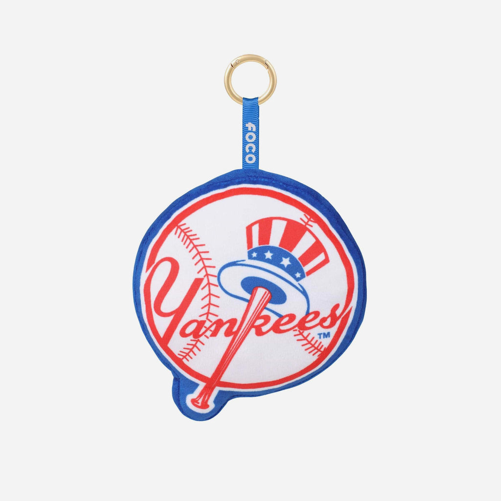 New York Yankees Plush Team Logo Bag Charm Keychain FOCO - FOCO.com