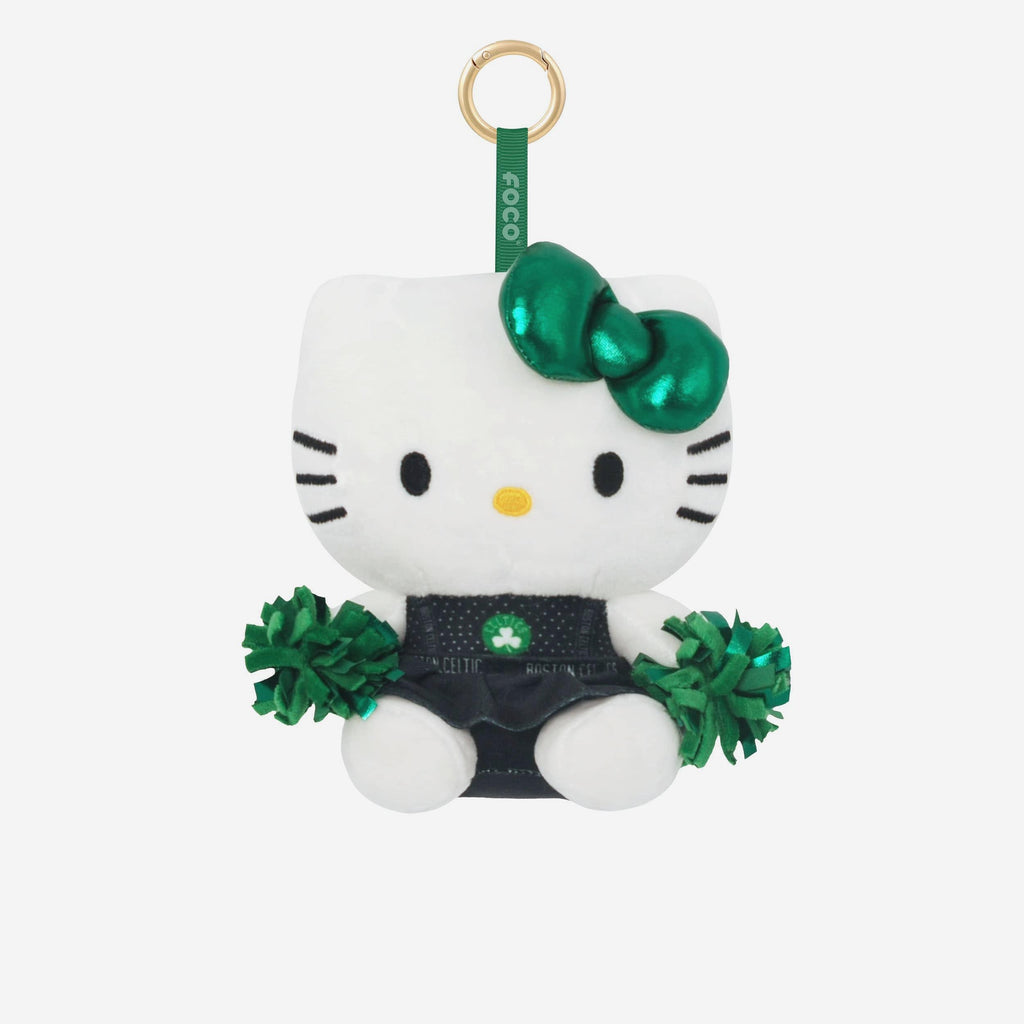 Boston Celtics Plush Hello Kitty® Cheerleader Bag Charm Keychain FOCO - FOCO.com