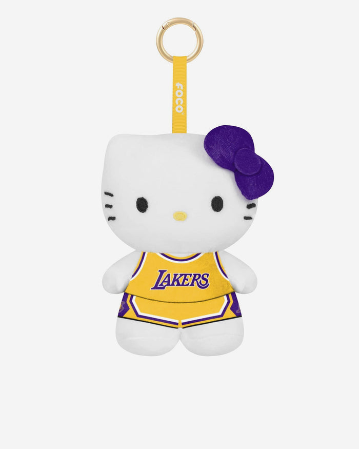 Los Angeles Lakers Plush Hello Kitty® Bag Charm Keychain FOCO - FOCO.com