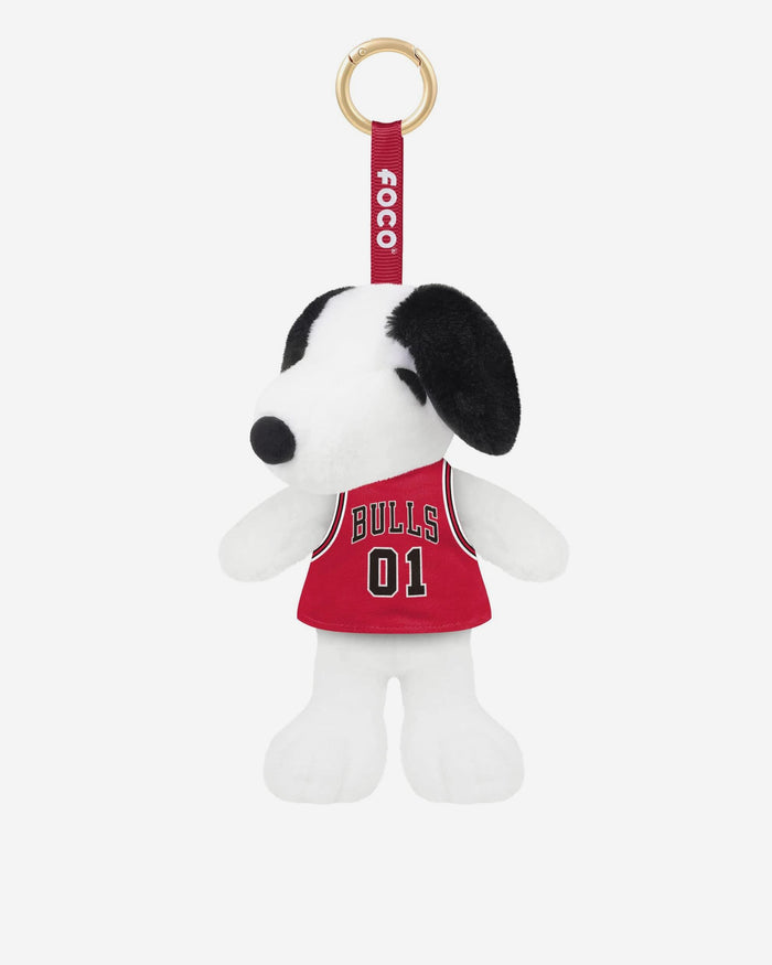 Chicago Bulls Plush Snoopy Peanuts Bag Charm Keychain