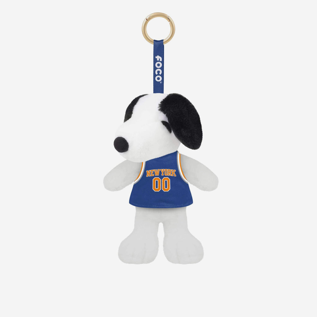 New York Knicks Plush Snoopy Peanuts Bag Charm Keychain FOCO - FOCO.com