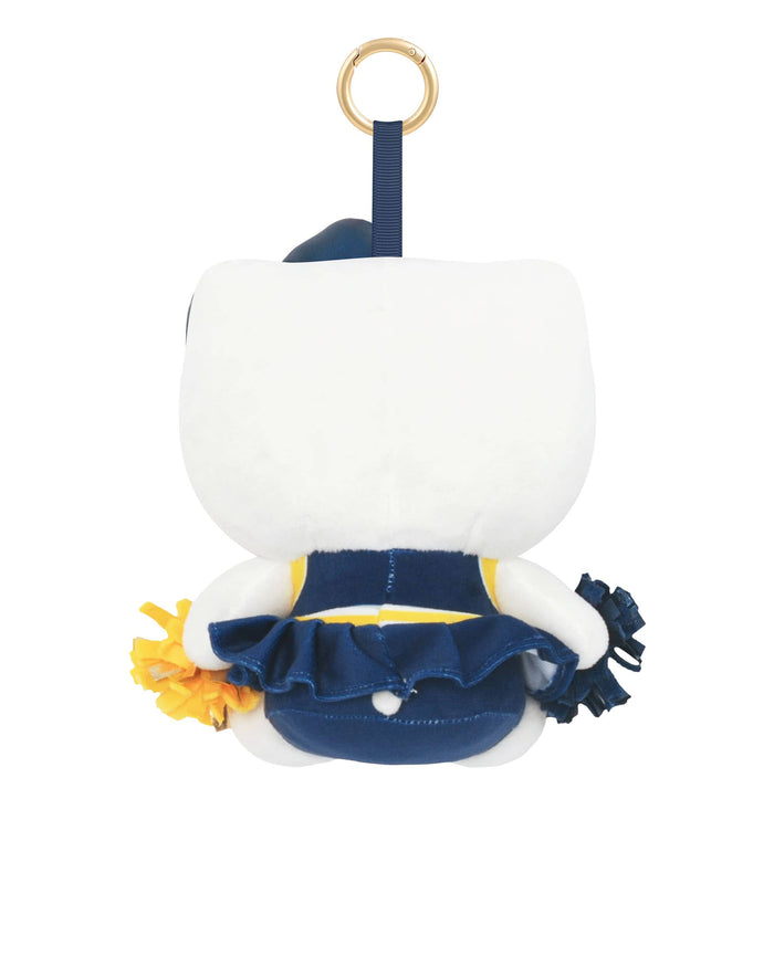 Michigan Wolverines Plush Hello Kitty® Cheerleader Bag Charm Keychain FOCO - FOCO.com
