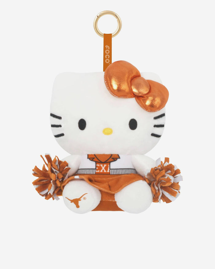 Texas Longhorns Plush Hello Kitty® Cheerleader Bag Charm Keychain FOCO - FOCO.com