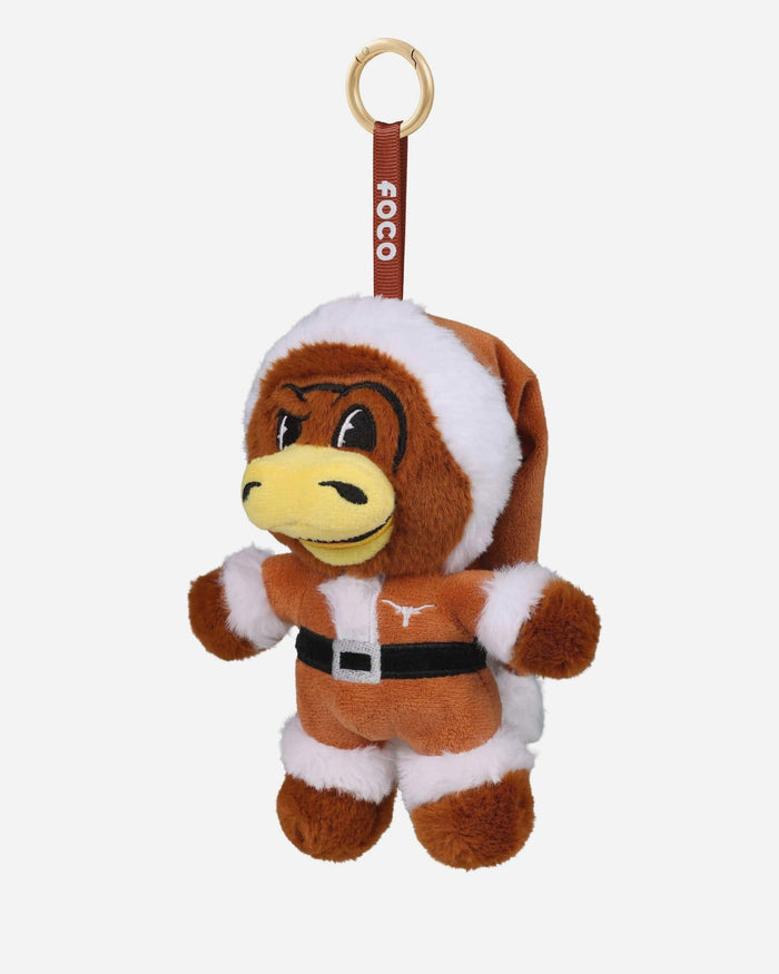 Texas Longhorns Plush Mascot Santa Bag Charm Keychain FOCO - FOCO.com