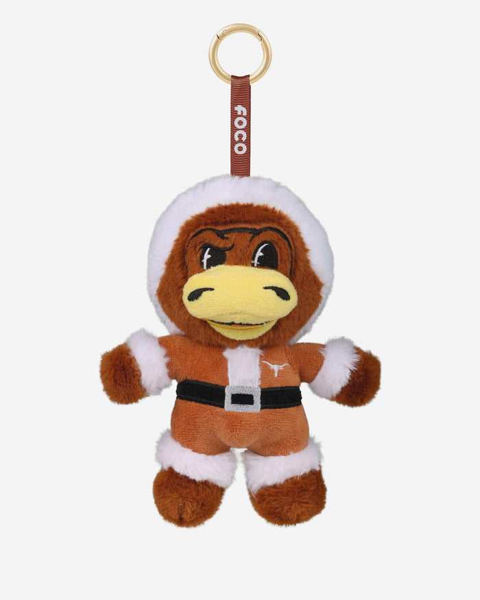 Texas Longhorns Plush Mascot Santa Bag Charm Keychain FOCO - FOCO.com