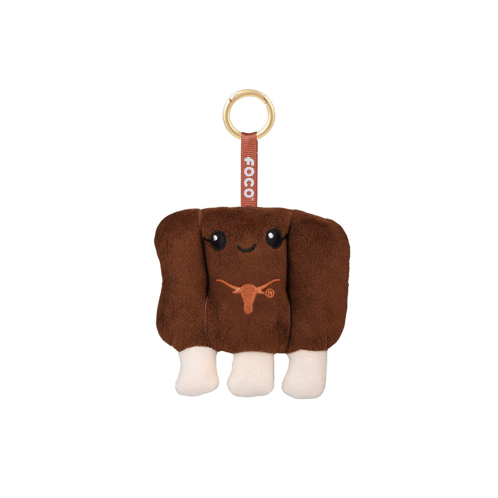 Texas Longhorns Plush Food Bag Charm Keychain