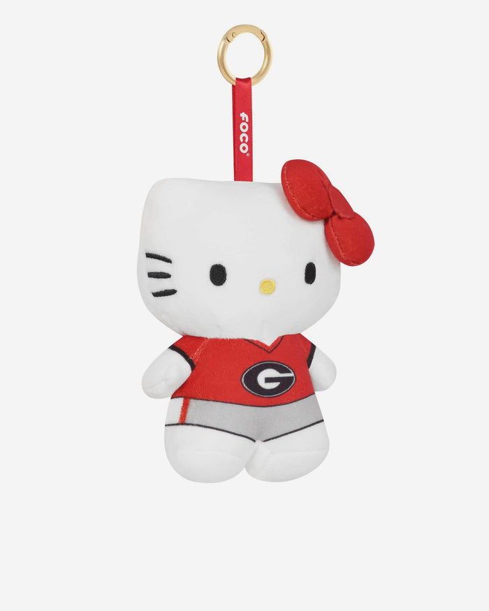 Georgia Bulldogs Plush Hello Kitty® Bag Charm Keychain FOCO - FOCO.com